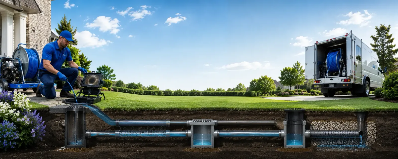 Outdoor drain cleaning information for Warren, NH